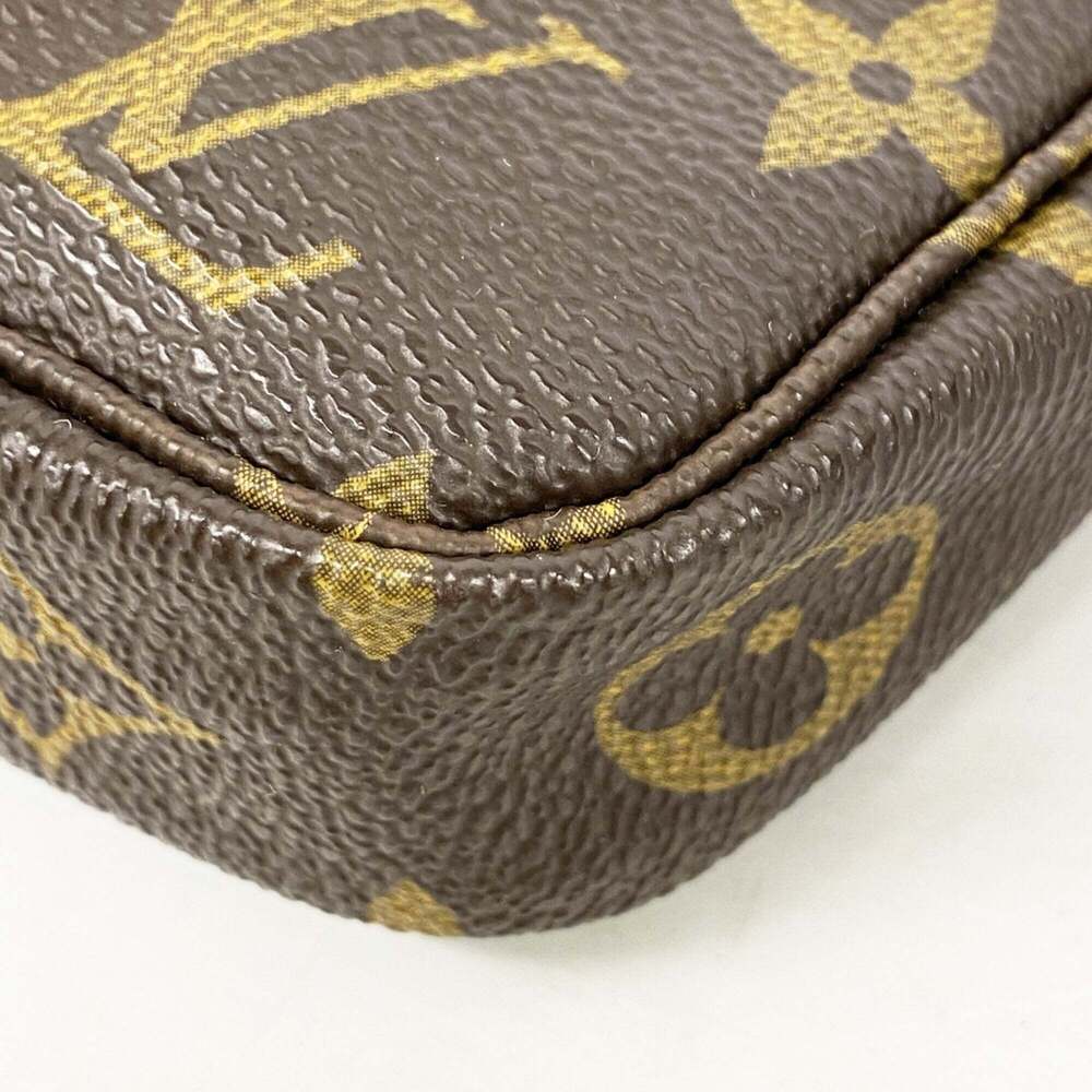 LOUIS VUITTON Authentic Brown Monogram Pochette Pouch - Picture 8 of 9